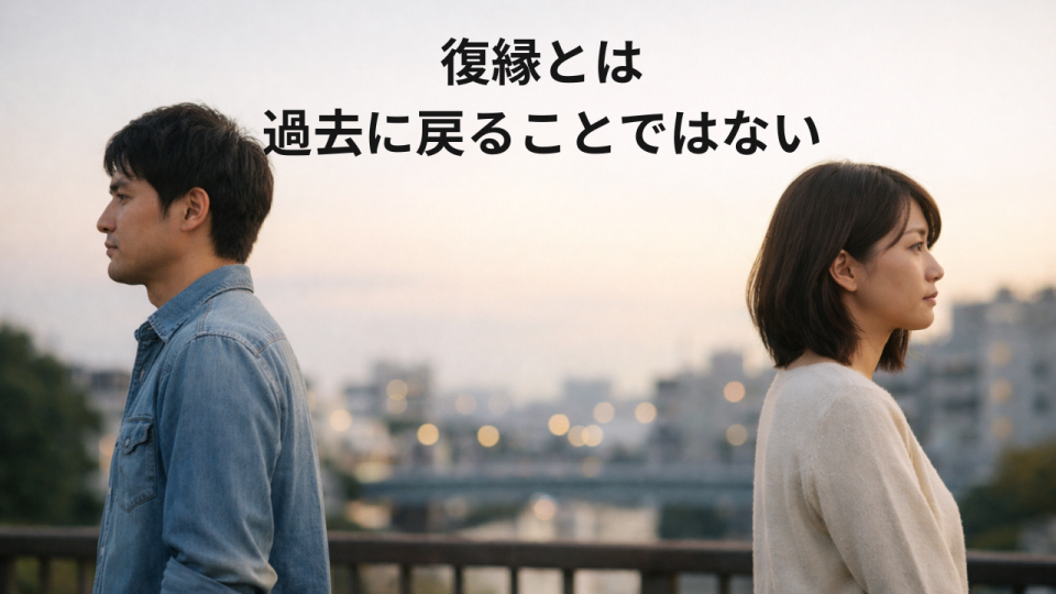 復縁とは過去に戻ることではない