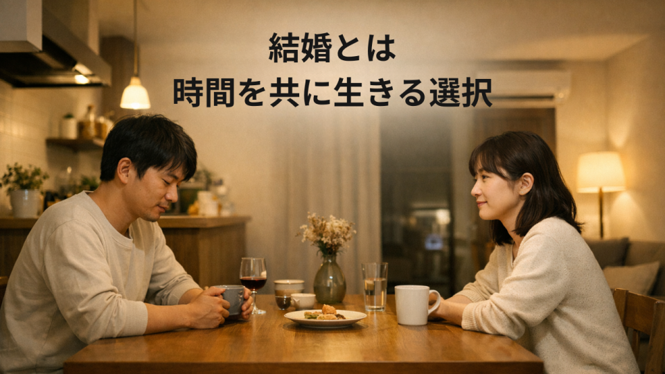 結婚とは時間を共に生きる選択