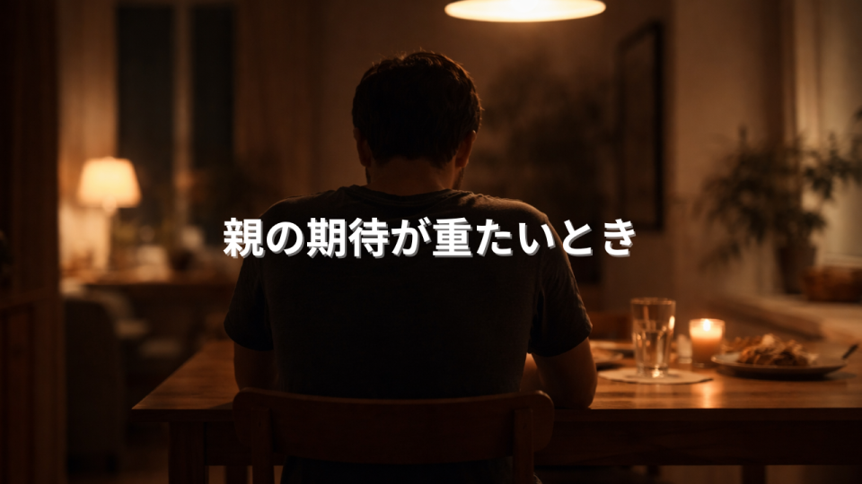 親の期待に応え続けて疲れてしまった心を表現したイメージ