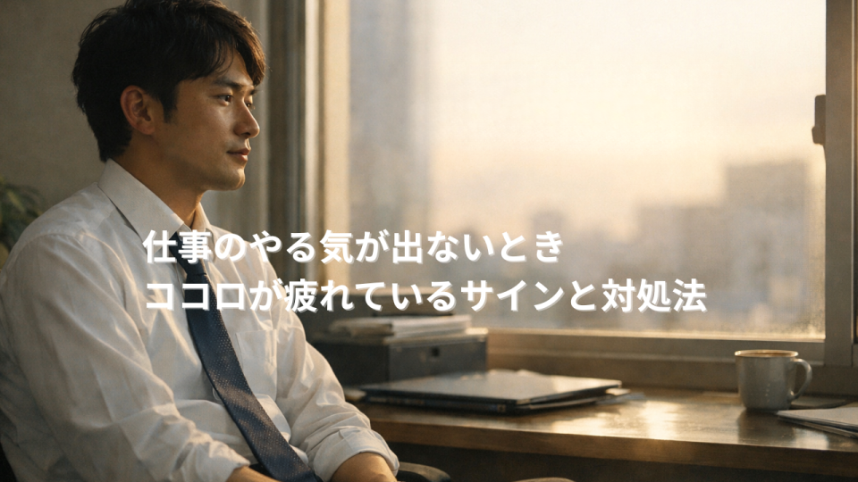 やる気が出ずに立ち止まる日本人の仕事風景