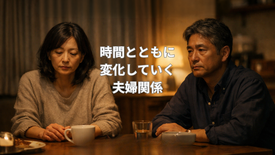 結婚生活の変化に戸惑う夫婦のイメージ