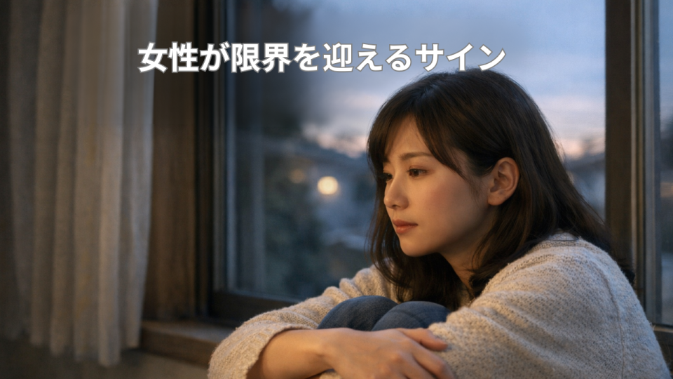 ダブル不倫関係で心が疲れていく女性の心理を表したイメージ