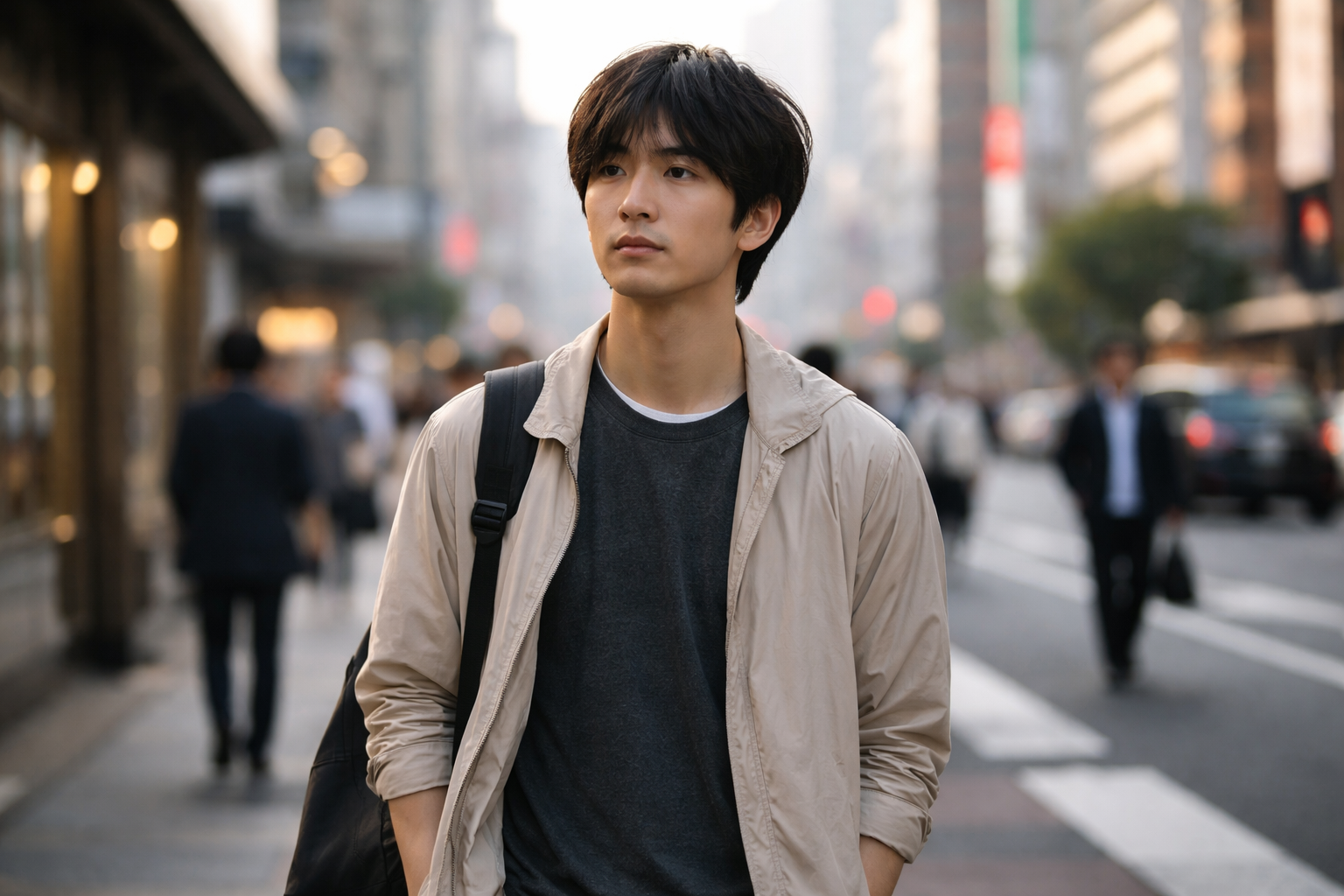 仕事のつらさについて考え直す人物のイメージ
