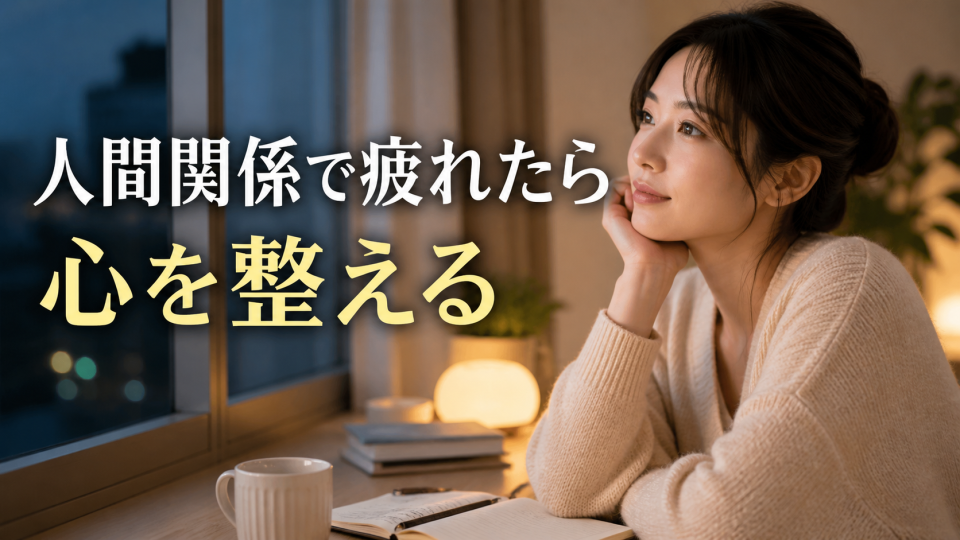 人間関係に疲れた心を整えるために静かに自分と向き合う日本人
