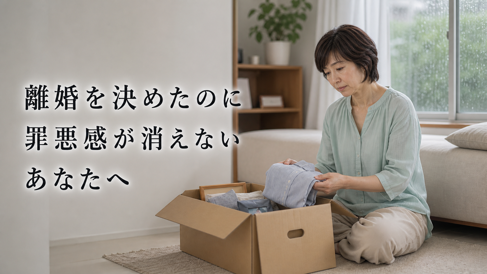 離婚を決めたのに罪悪感が消えないあなたへ