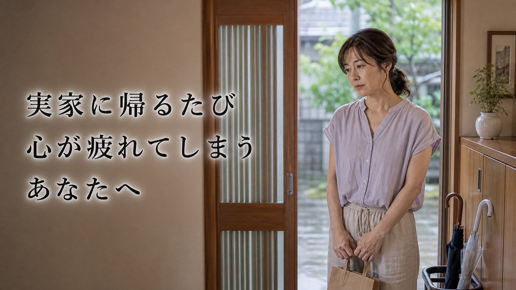 実家に帰るたび心が疲れてしまうあなたへ