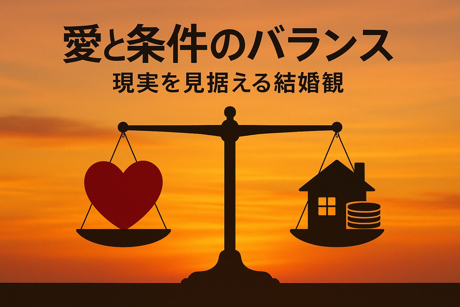 愛と条件のバランス――現実を見据える結婚観