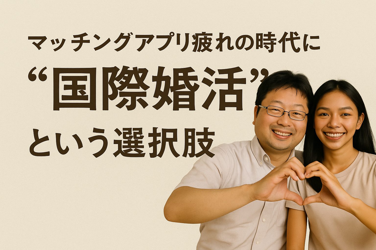 マッチングアプリ疲れの時代に“国際婚活”という選択肢