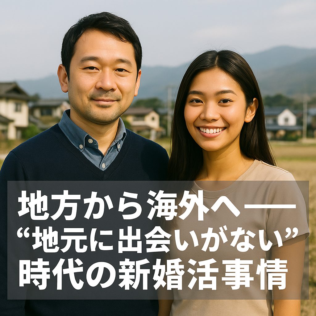 地方から海外へ――“地元に出会いがない”時代の新婚活事情
