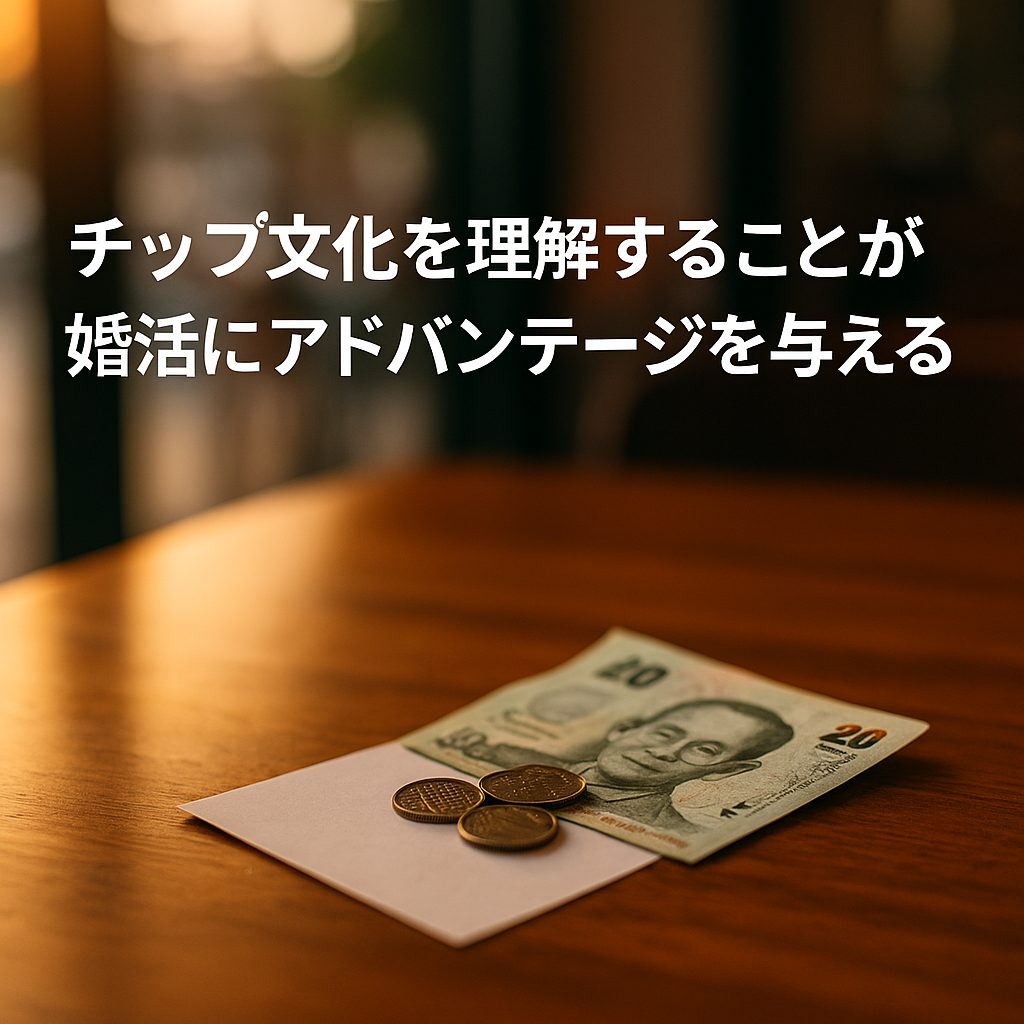 チップ文化を理解することが婚活にアドバンテージを与える