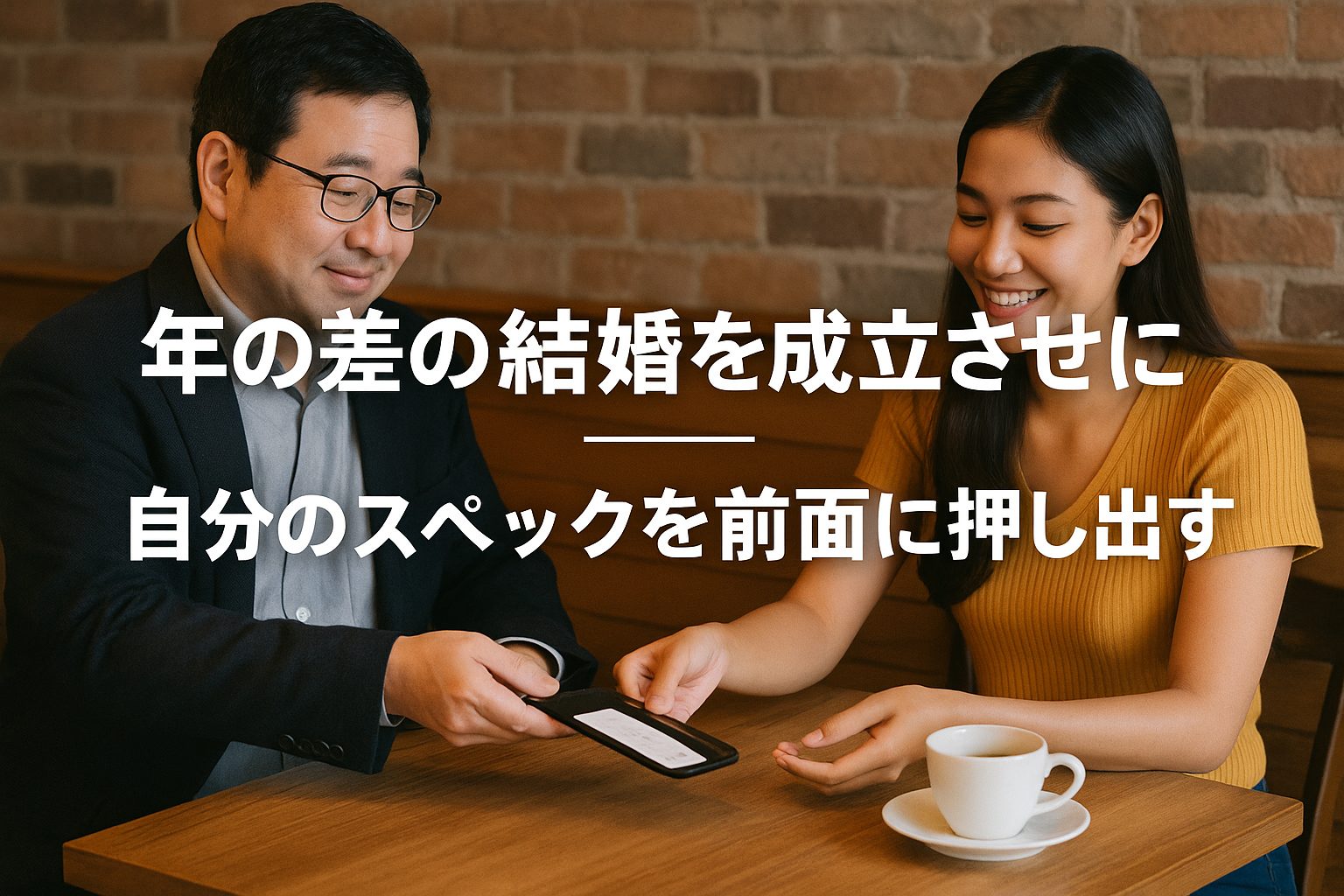 年の差の結婚を成立させるには――自分のスペックを前面に押し出す