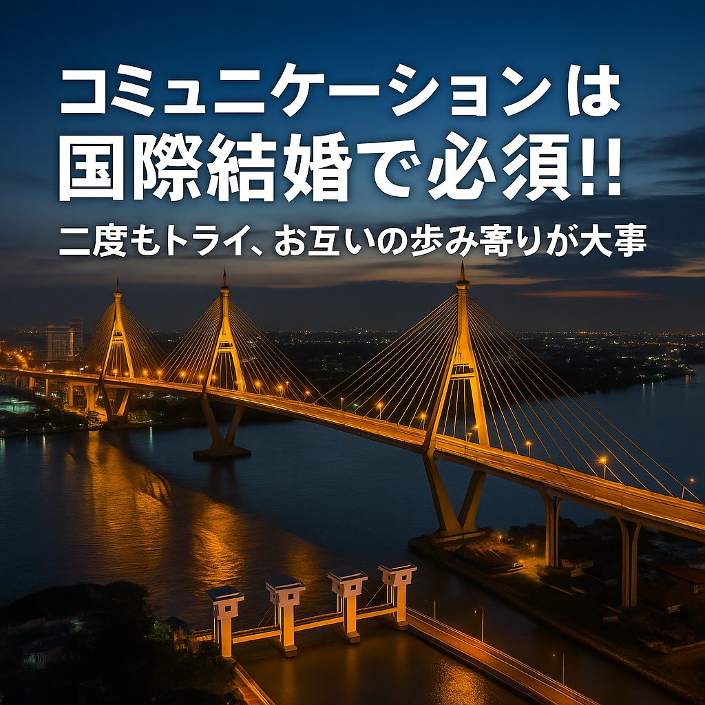 コミュニケーションは国際結婚で必須！！――何度もトライ、お互いの歩み寄りが大事