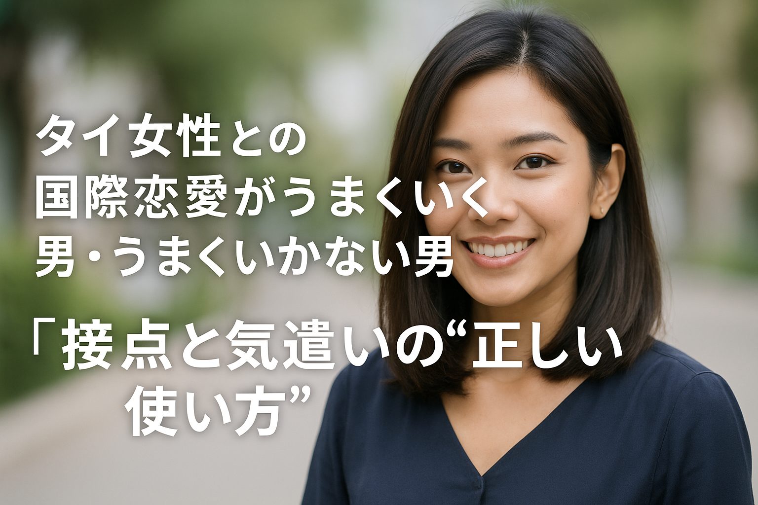 タイ女性との国際恋愛がうまくいく男・うまくいかない男｜接点と気遣いの“正しい使い方”