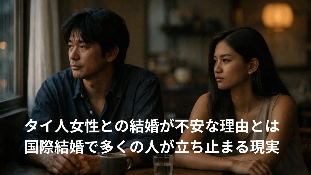 タイ人女性との結婚が不安な理由とは｜国際結婚で多くの人が立ち止まる現実