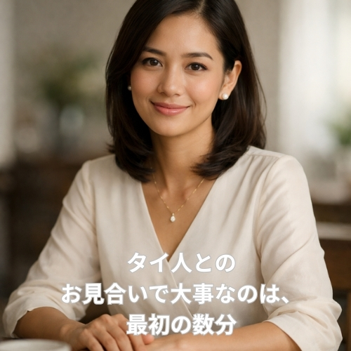 タイ人お見合いのポイント｜最初の会話の掴みと好印象を与える注目点