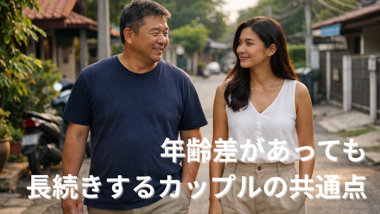 年齢差があっても長続きするカップルの共通点｜日タイ恋愛で大切にされていること
