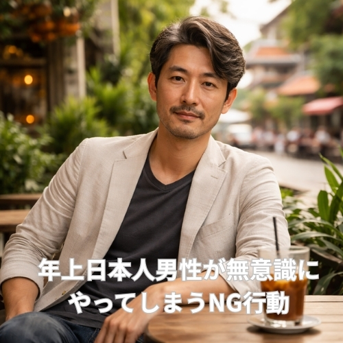 年上日本人男性が無意識にやってしまうNG行動｜尊敬と余裕が恋愛を左右する