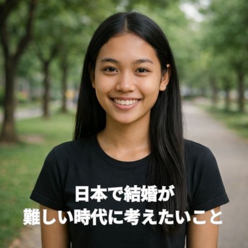 日本で結婚が難しい理由を見つめ直す｜タイ女性との国際結婚が現実的な選択肢になる理由