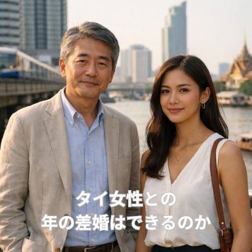 タイ女性との年の差婚はできるのか｜期待と現実を冷静に見ておくこと