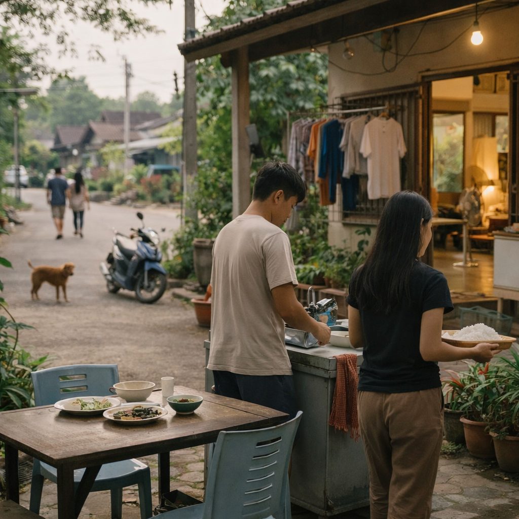 タイ女性との結婚生活にある穏やかな日常の空気感が伝わる中盤写真