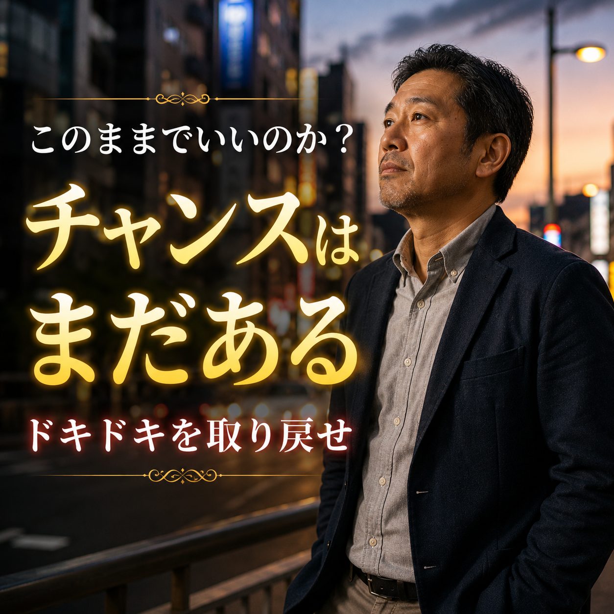 このままでいいのか？｜チャンスはまだある、もう一度ドキドキを取り戻せ