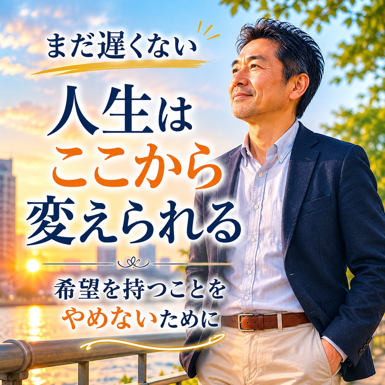 まだ遅くない、人生はここから変えられる｜希望を持つことをやめないために