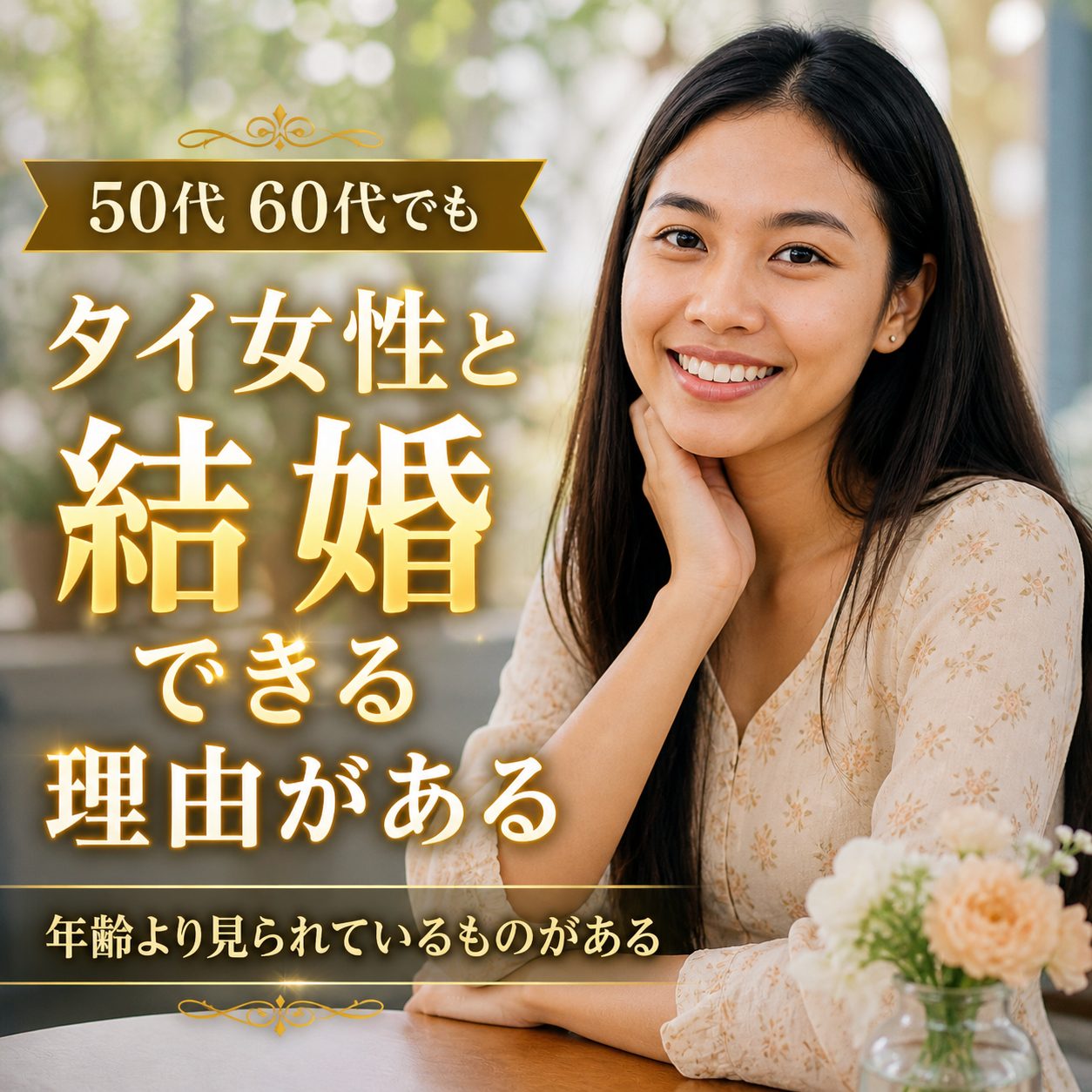 50代・60代の日本人男性でもタイ女性と結婚できる理由｜年齢より見られているものがある