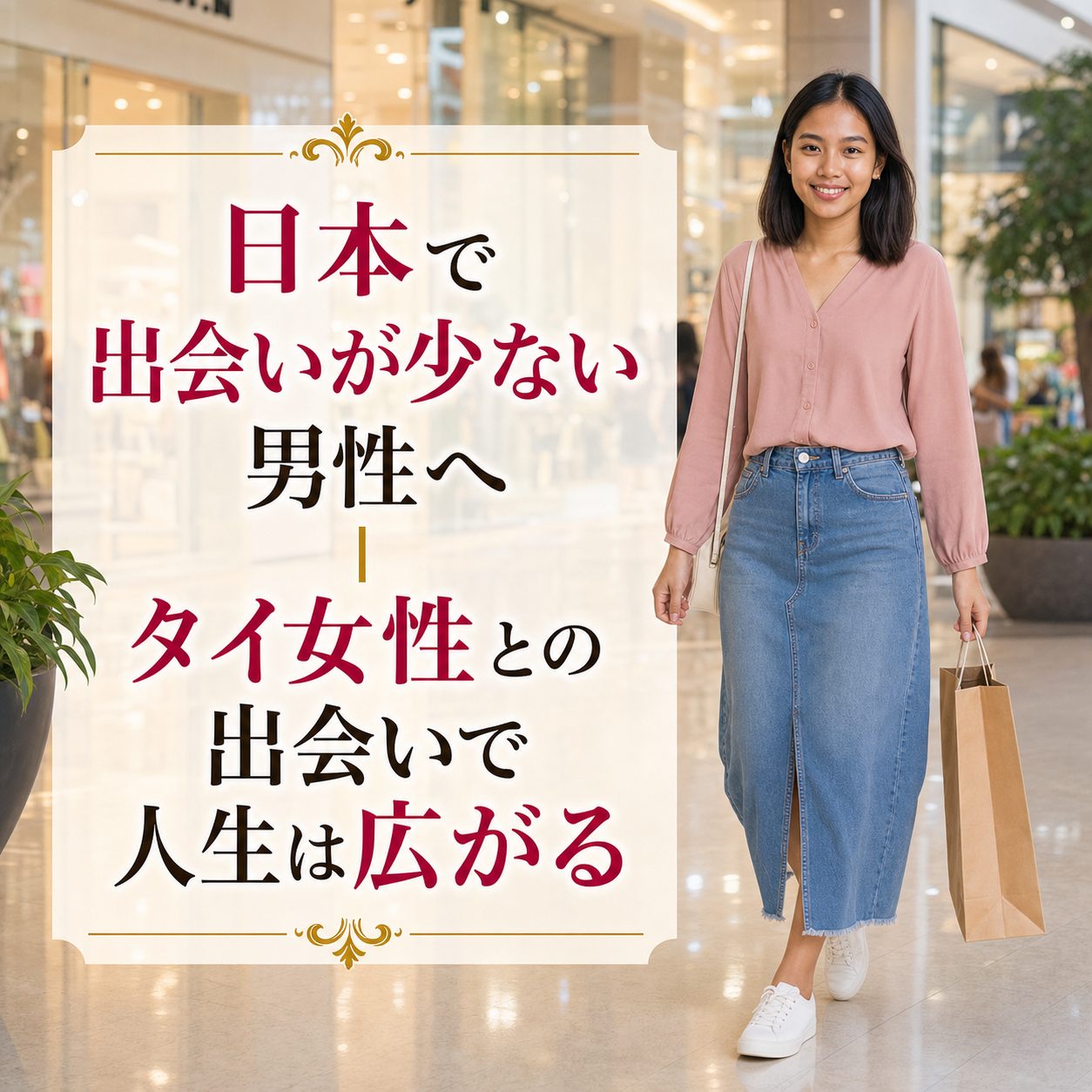 日本で出会いが少ない男性へ｜タイ女性との出会いで人生は広がる