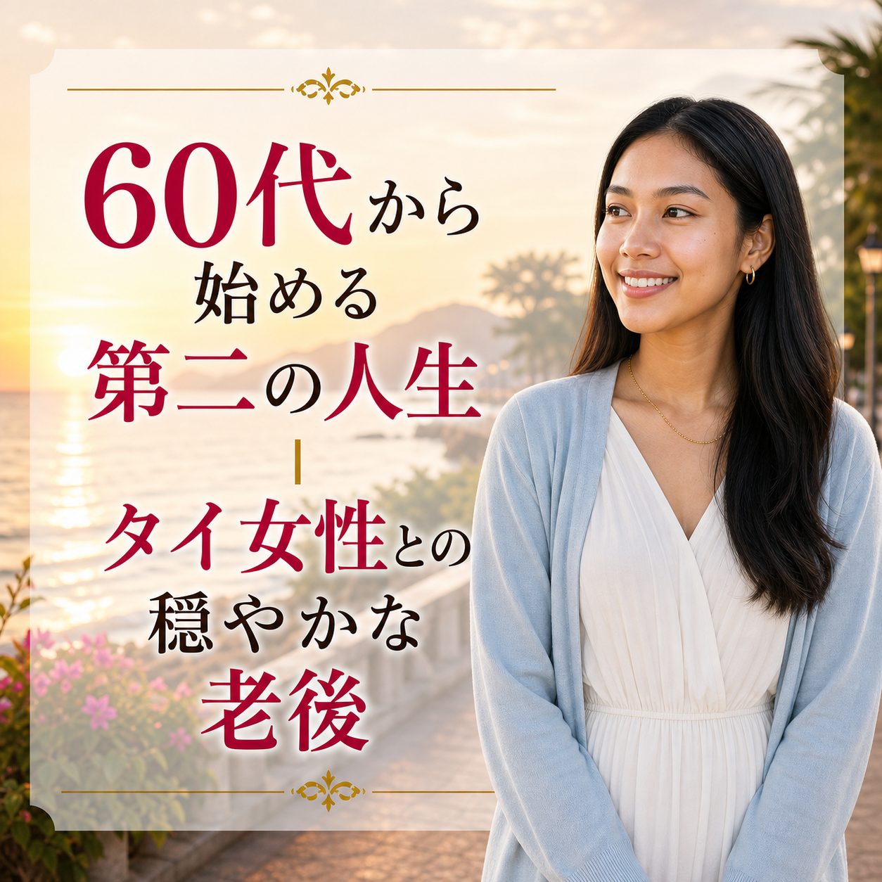 60代から始める第二の人生 タイ女性との穏やかな老後