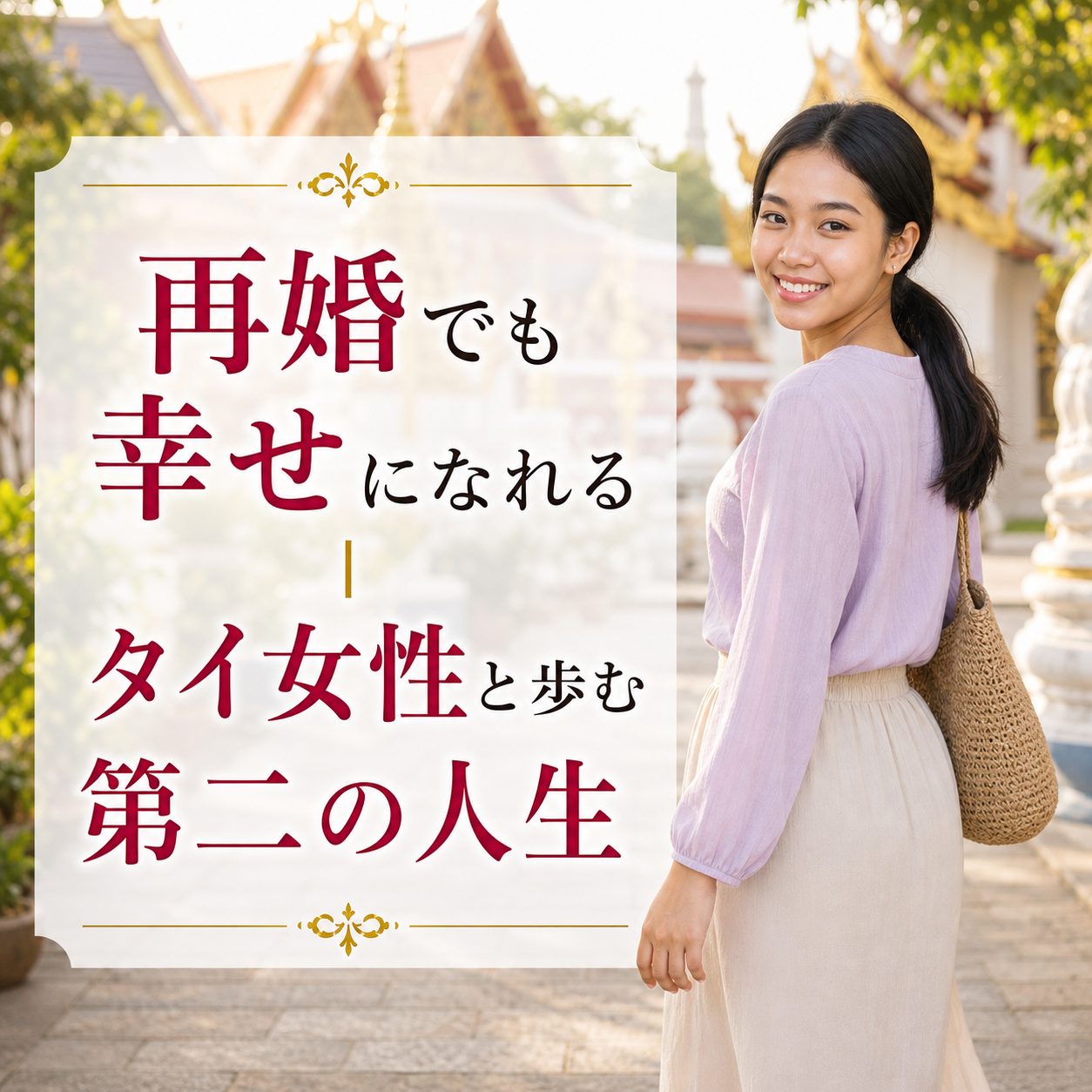 再婚でも幸せになれる タイ女性と歩む第二の人生