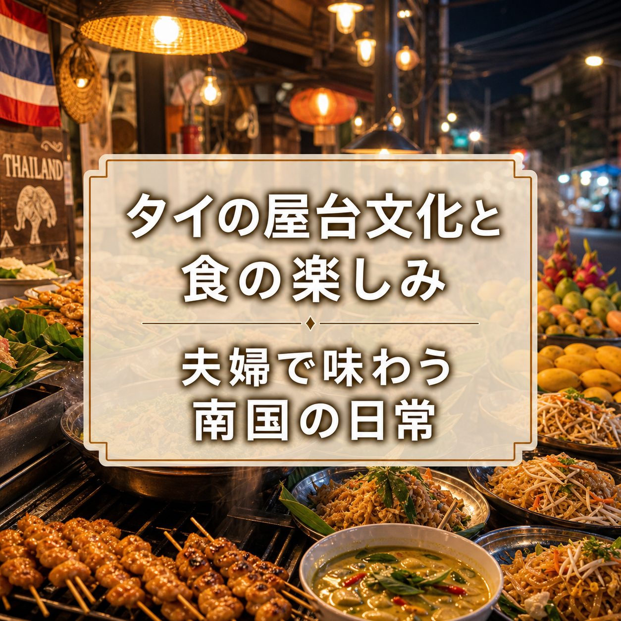 タイの屋台文化と食の楽しみ｜夫婦で味わう南国の日常