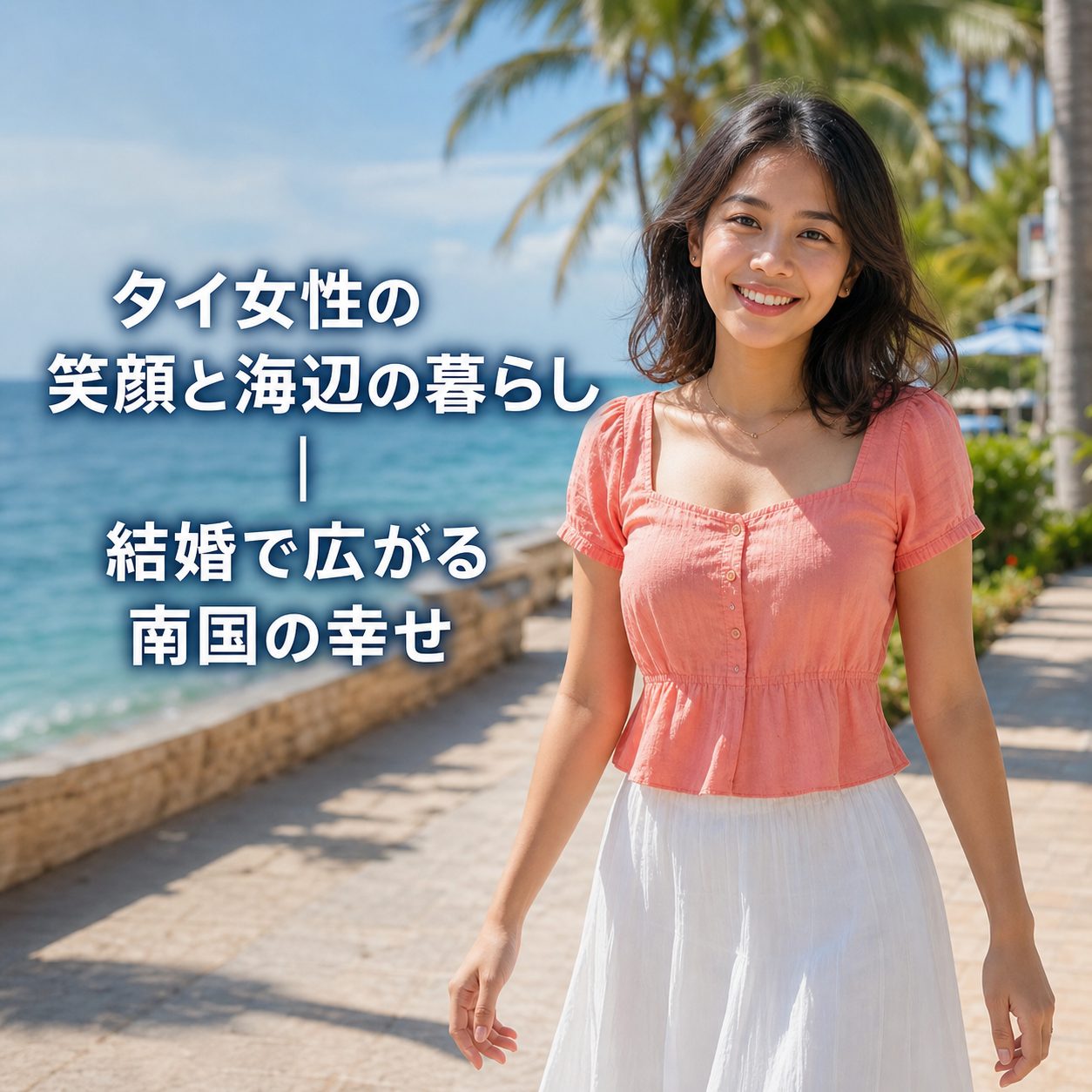 タイ女性の笑顔と海辺の暮らし｜結婚で広がる南国の幸せ
